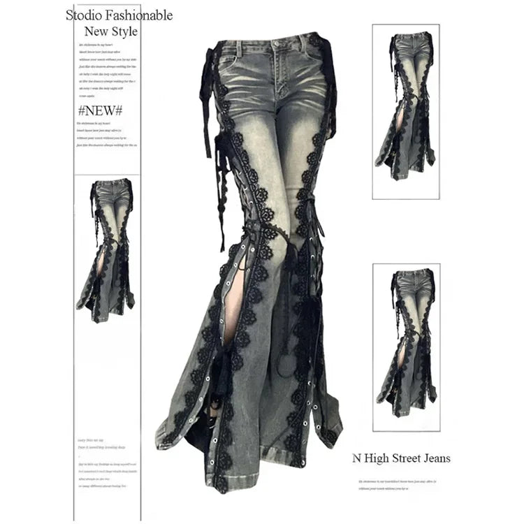 Women Low Rise Flare Bootcut Jeans