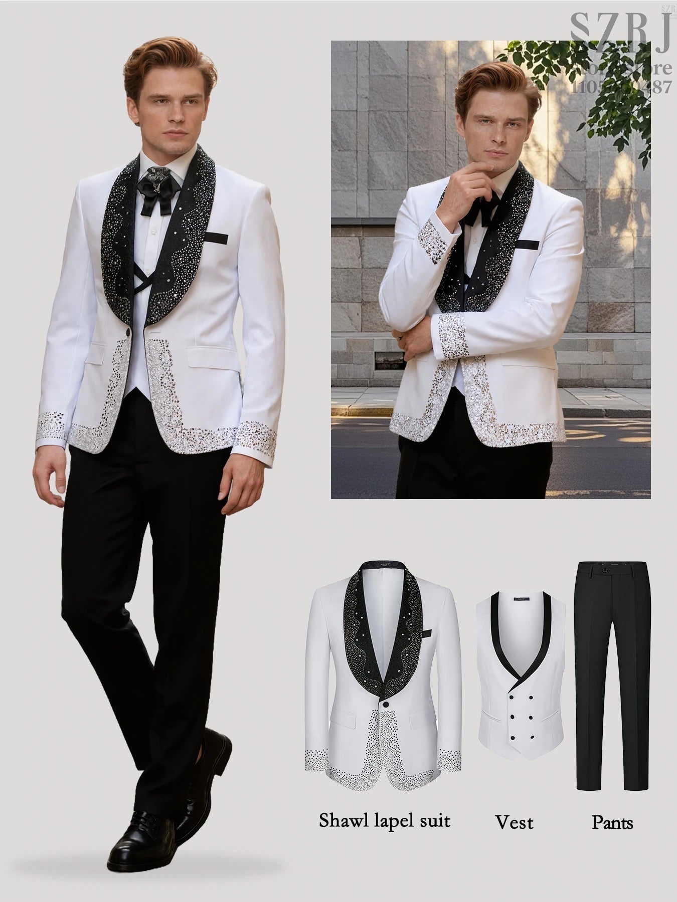 Three Piece Suit Set