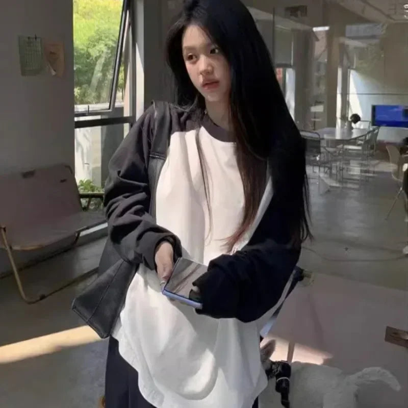 Patchwork Long Sleeve Tee