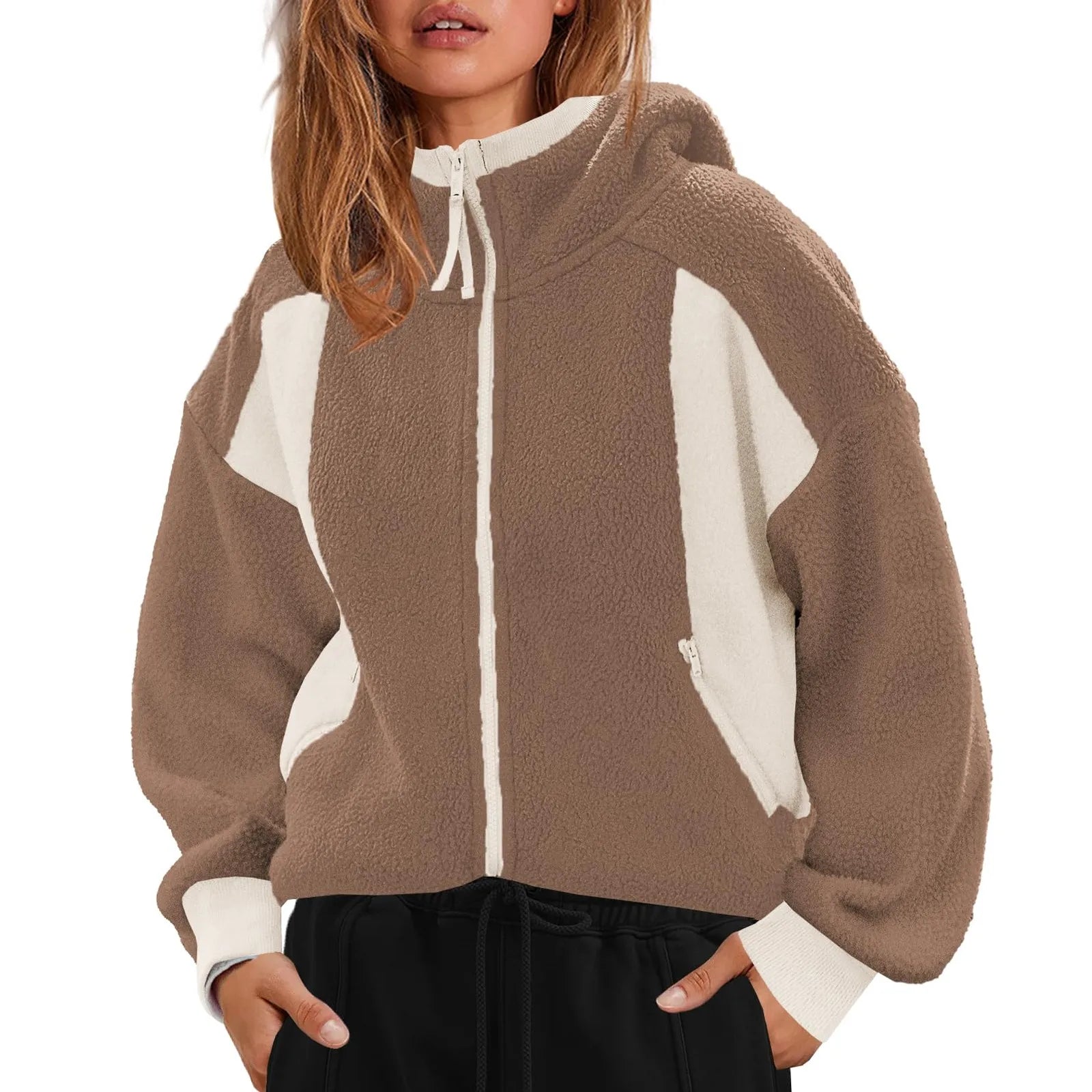 Women Fleece Overcoat