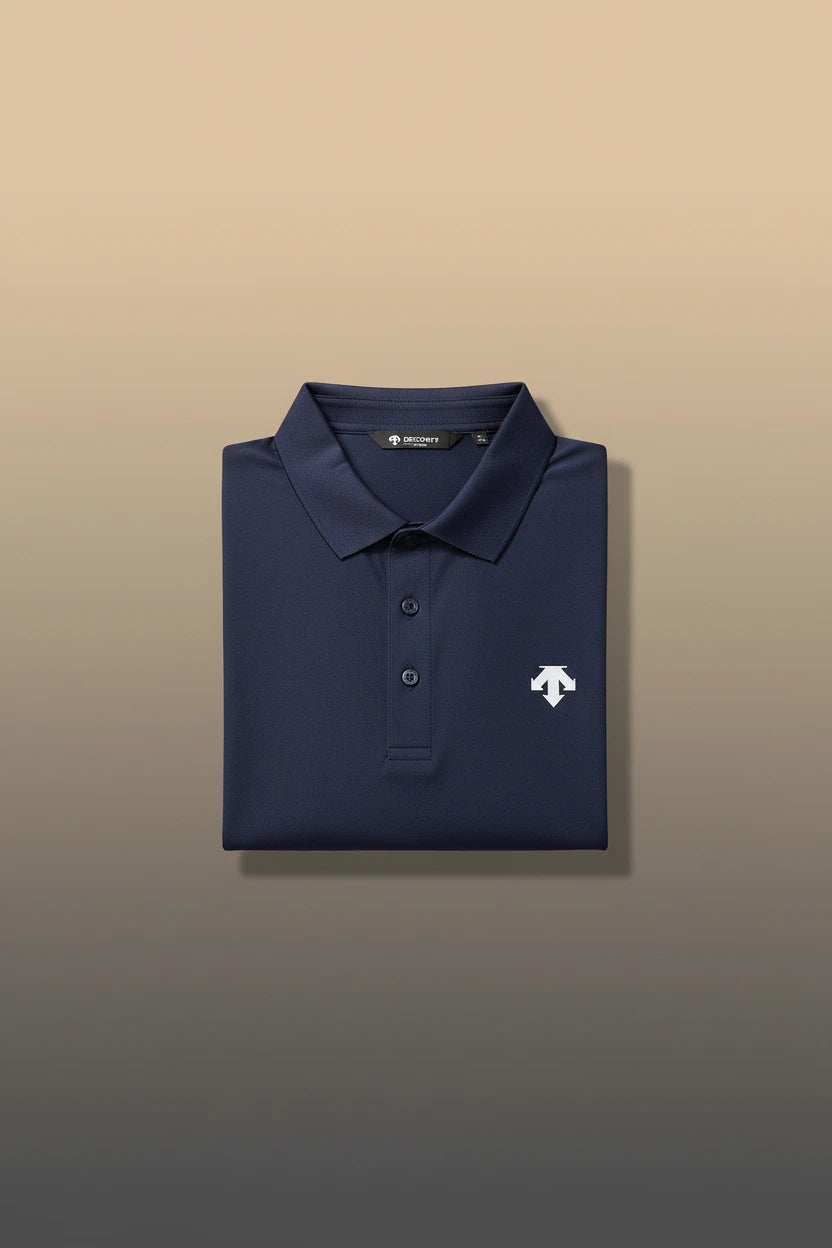 Men’s Long Sleeve Printed Polo Shirt