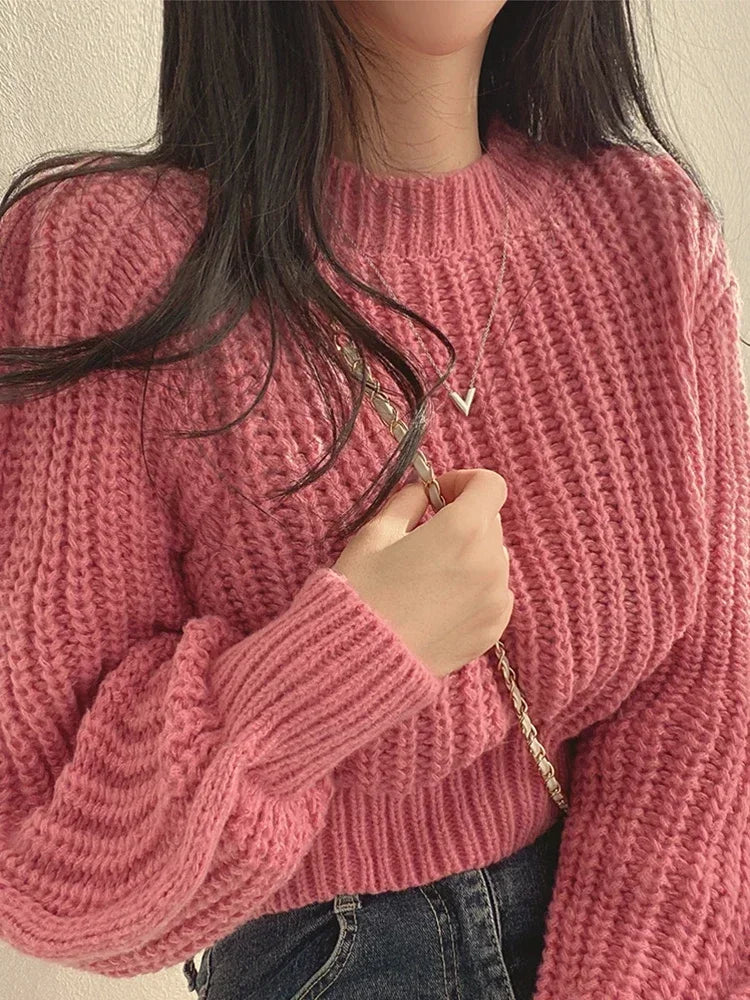 Cropped Knit Pullover