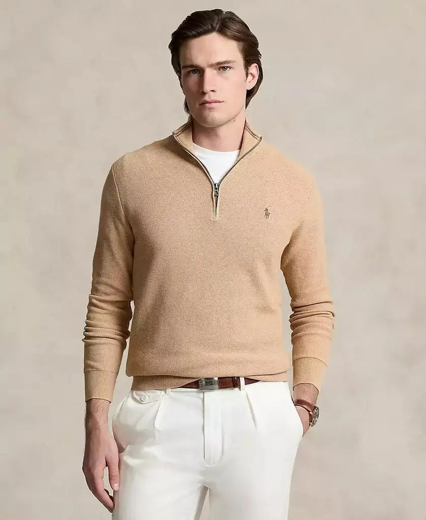 Mens Mesh Knit Sweater