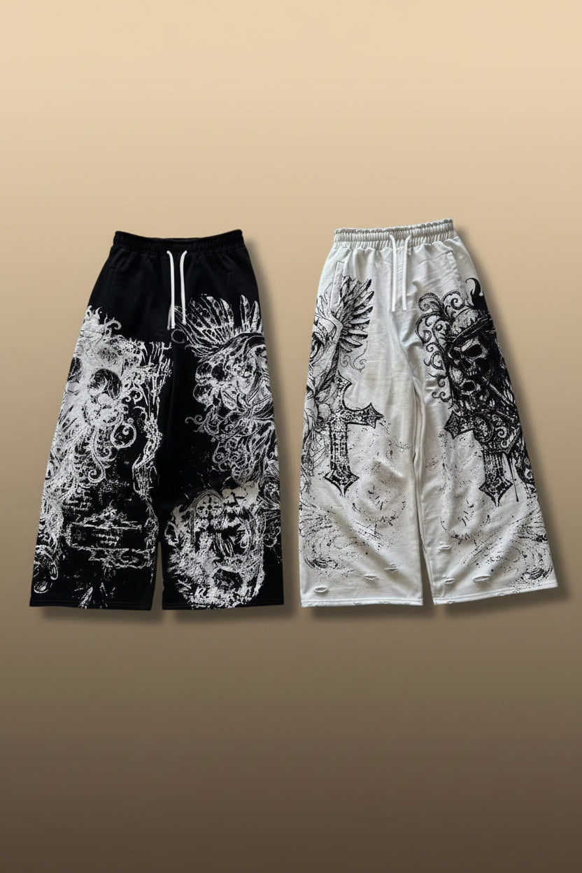 Y2K Gothic Oversized Streetwear Pants