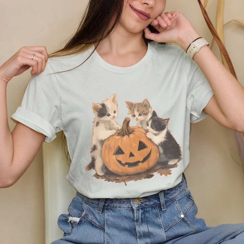 Kitty Pumpkin Tee