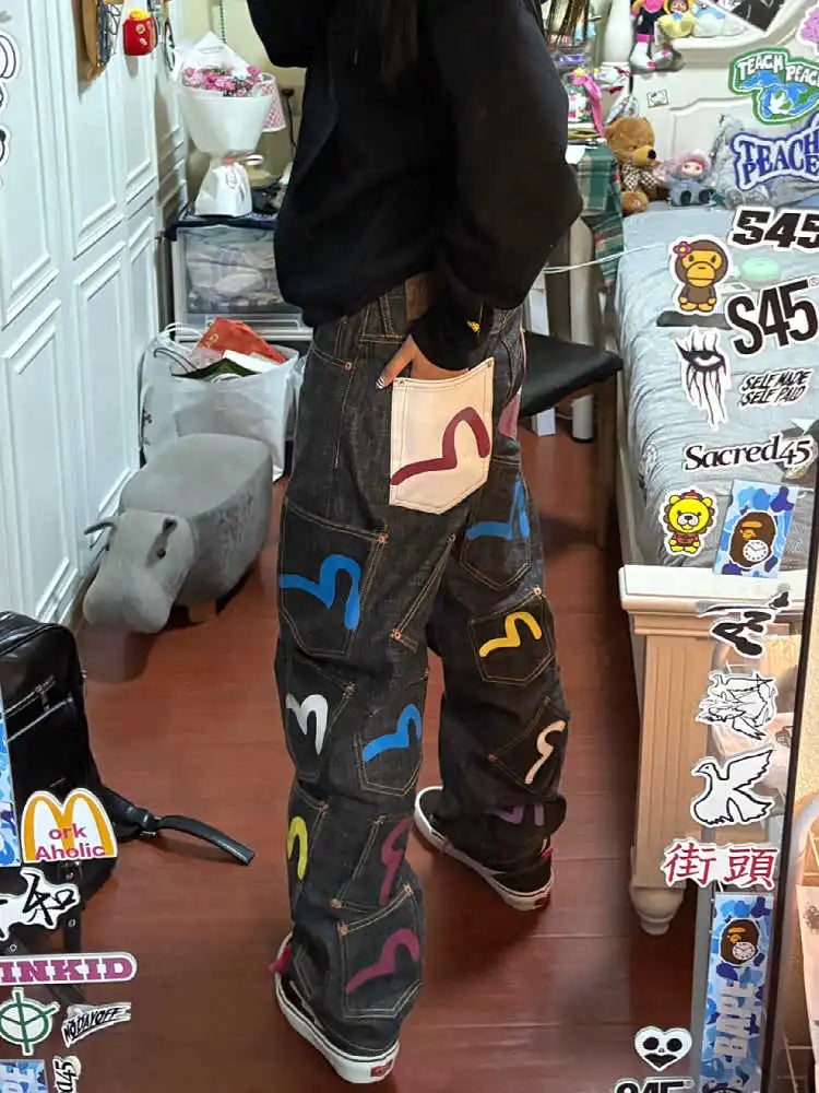 Women Y2K Baggy Cargo Jeans