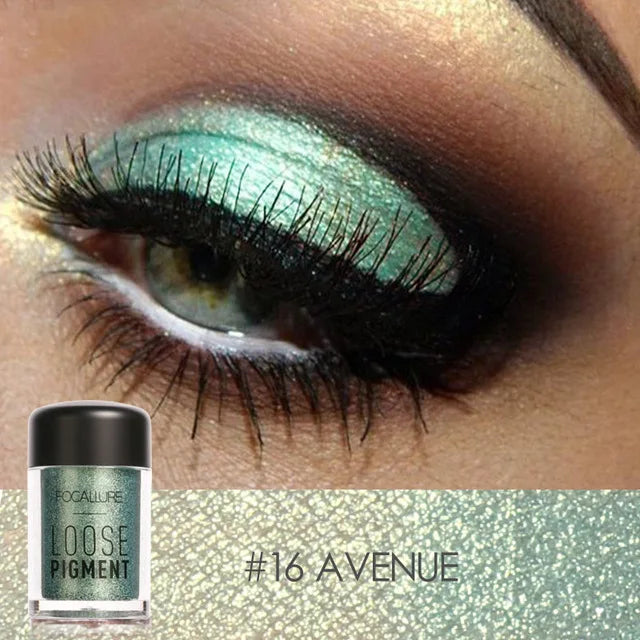 18-Color Glitter Eyeshadow Waterproof Shiny Crystal Eye Makeup
