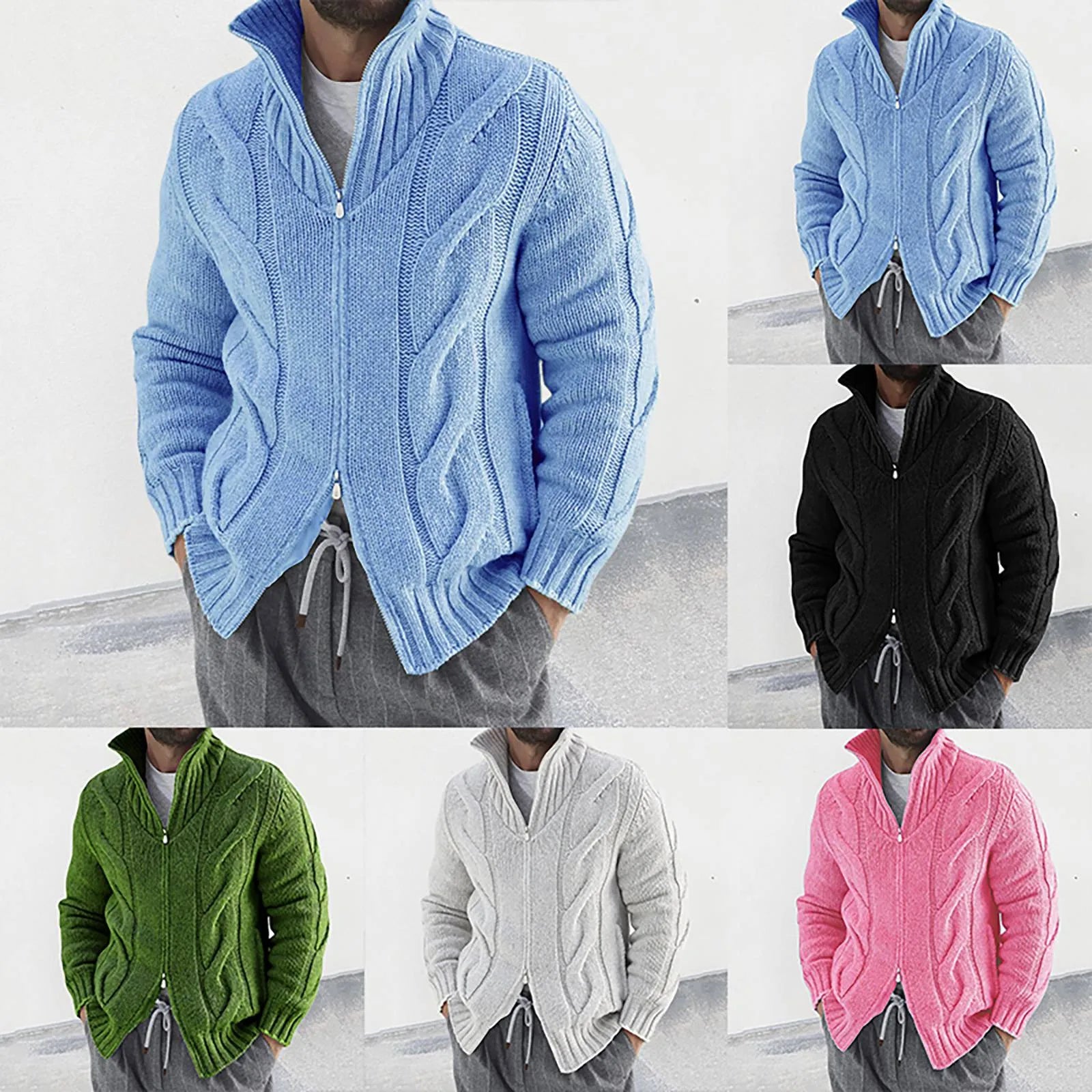 Plaid Jacquard Cardigan