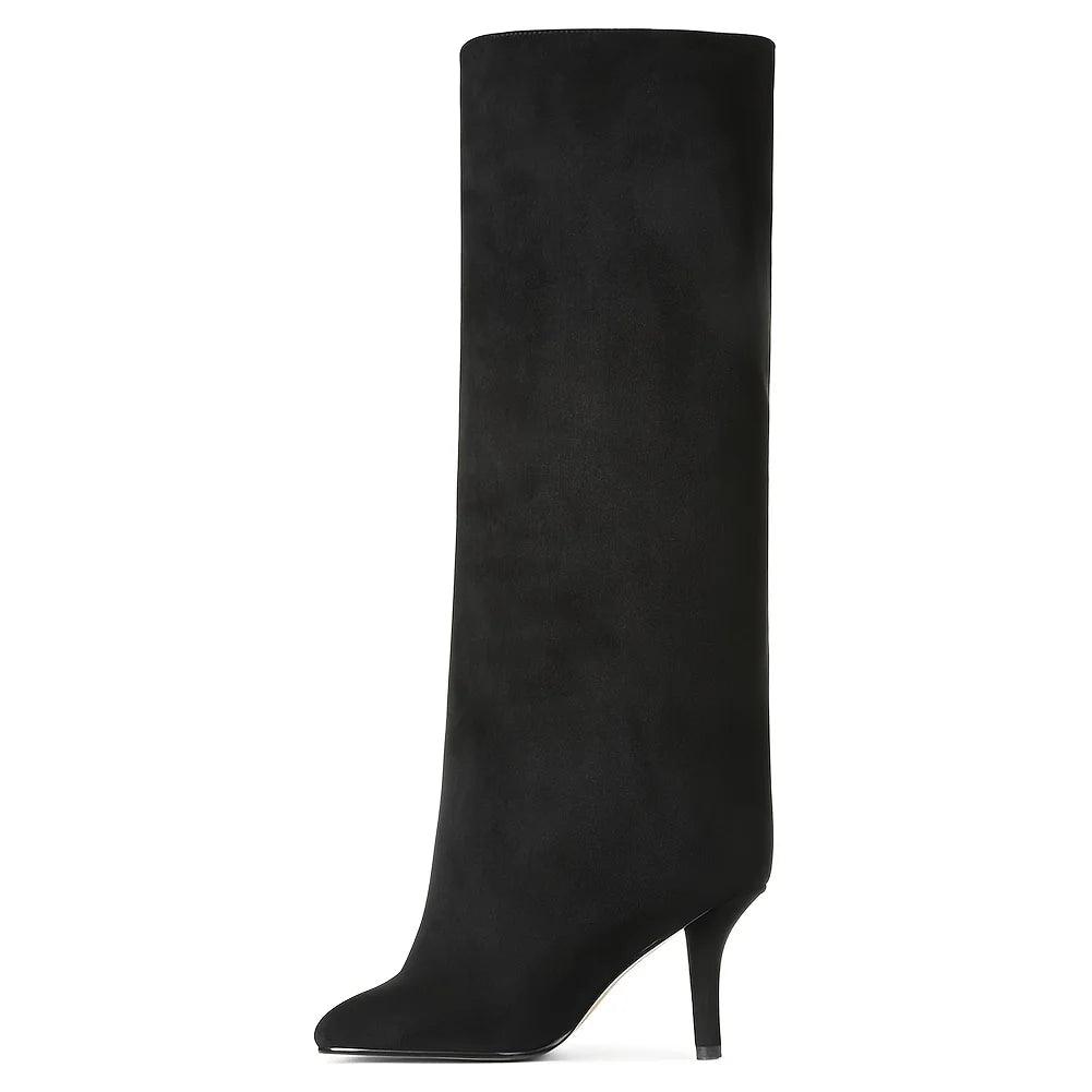 Suede Knee High Boots