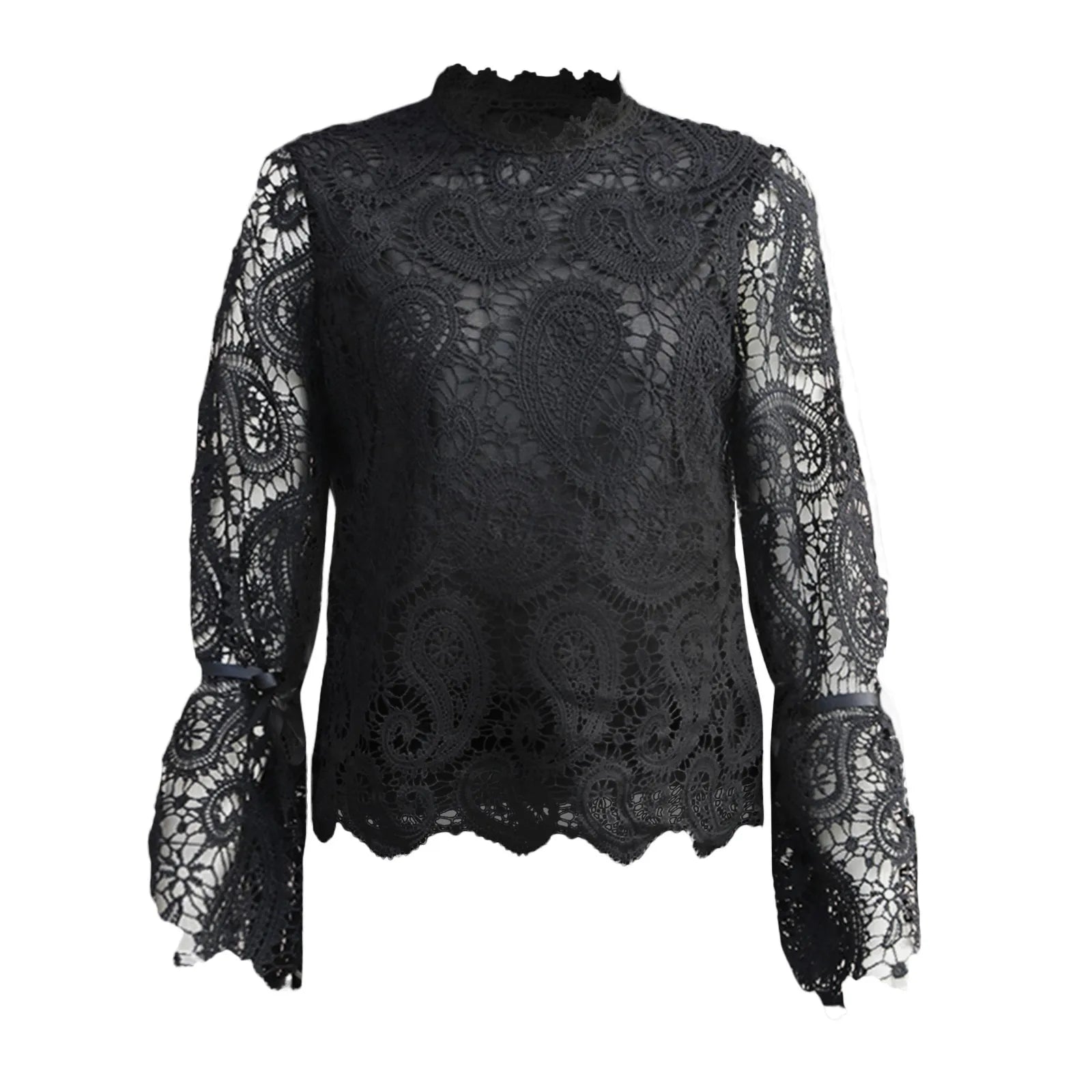 Lace Hollow Out Pullover
