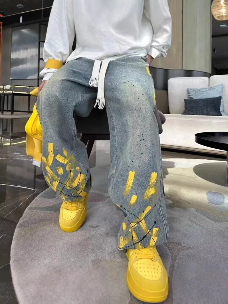 Mens's Jacquard Jeans