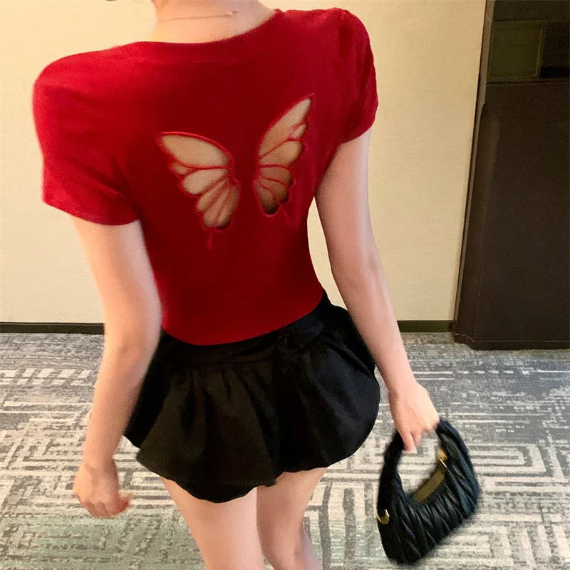 Women’s Butterfly Crop Top