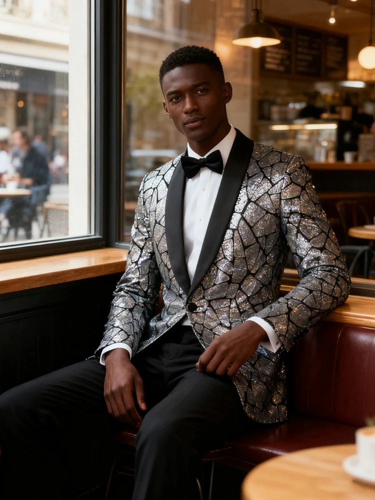 Sequin Tailcoat Jacket