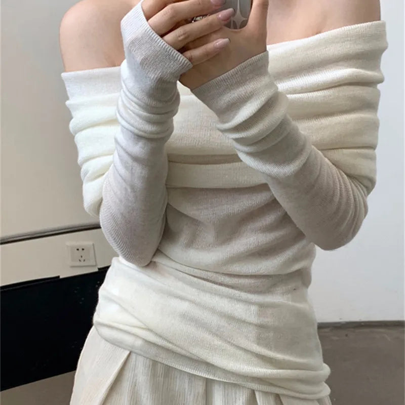 Off-Shoulder Sweater