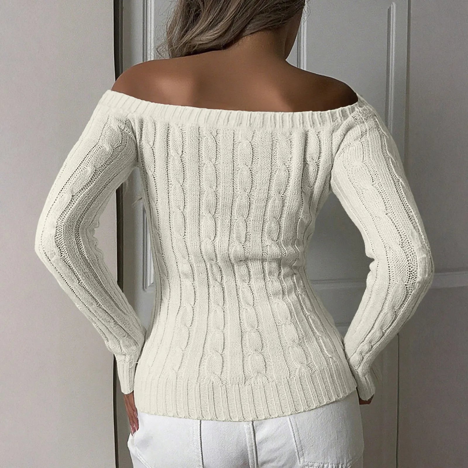 Off Shoulder Sweater