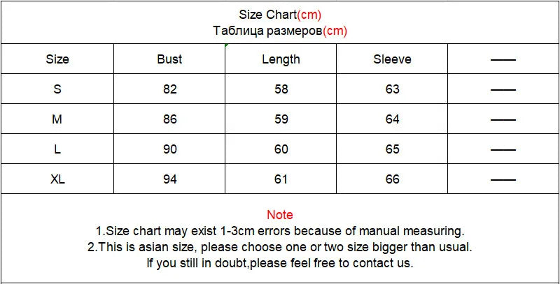 Size guide for Women's Lace Up Back shirt
