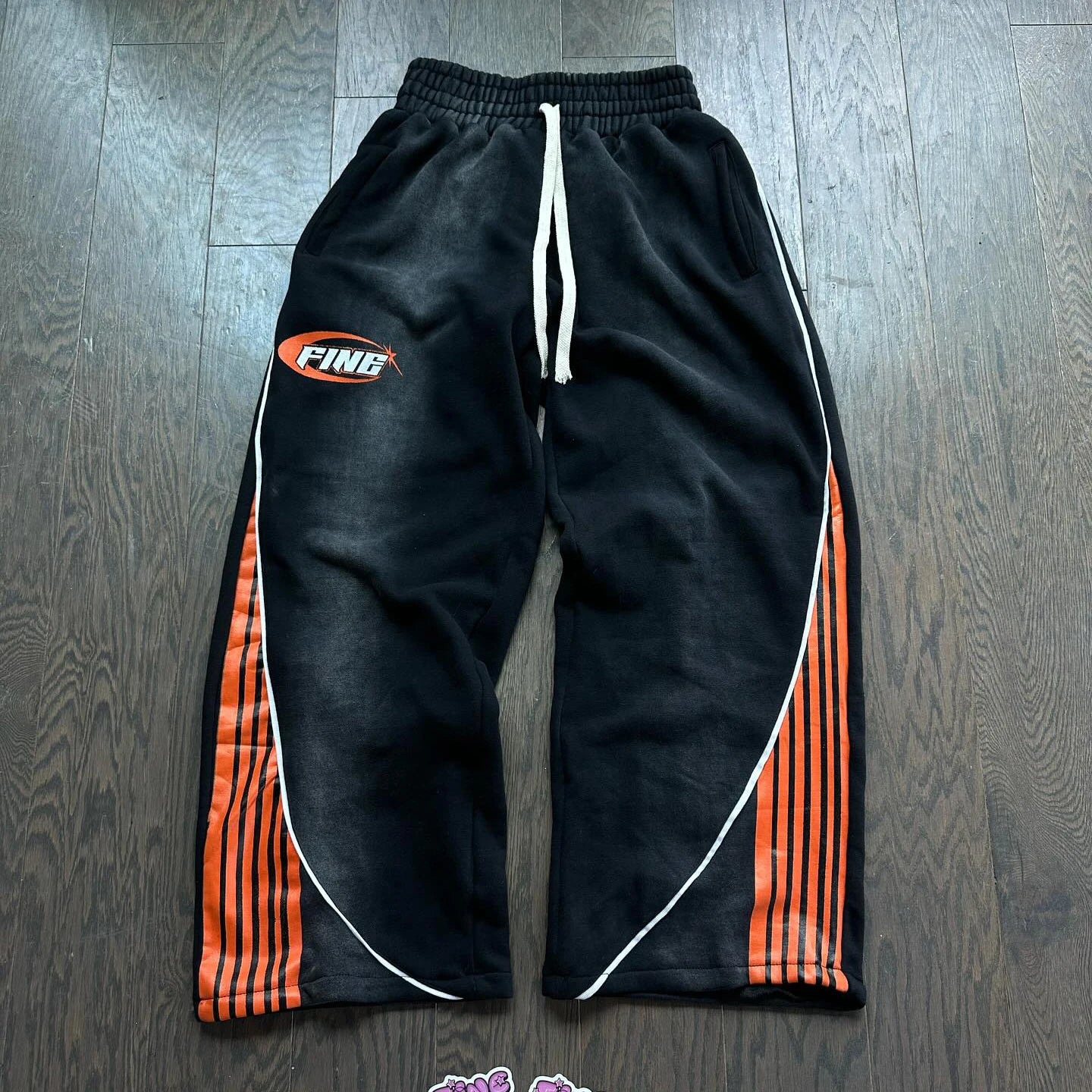 Striped Cargo Jogger Pants
