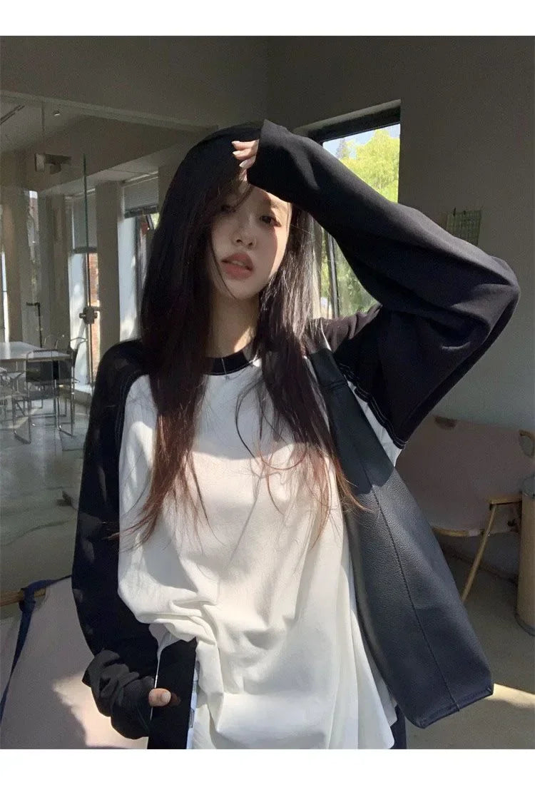 Patchwork Long Sleeve Tee