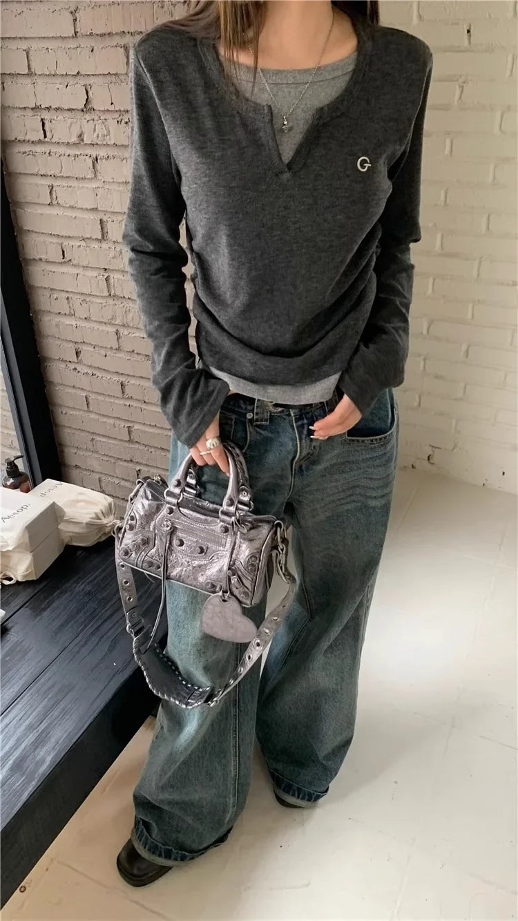 Mock Layered T-Shirt