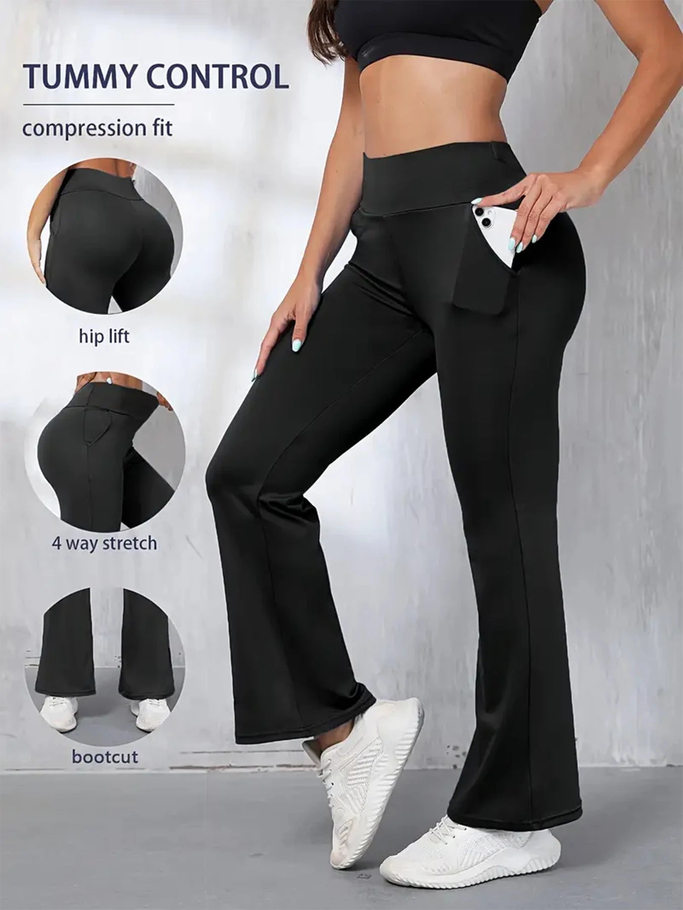 Slim High-Waist Pants