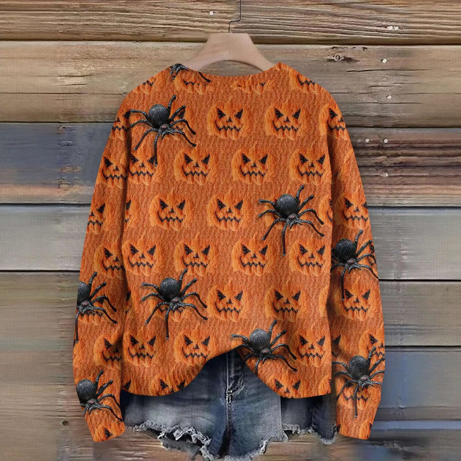 Halloween Print Sweater