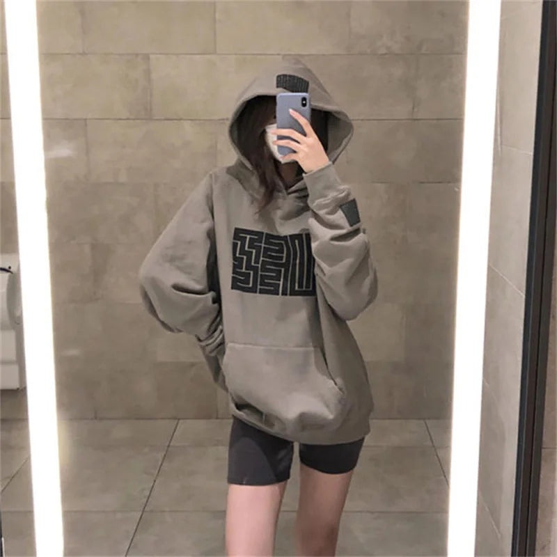 Letter Print Hoodie