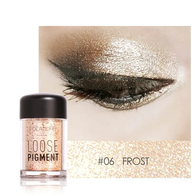 18-Color Glitter Eyeshadow Waterproof Shiny Crystal Eye Makeup
