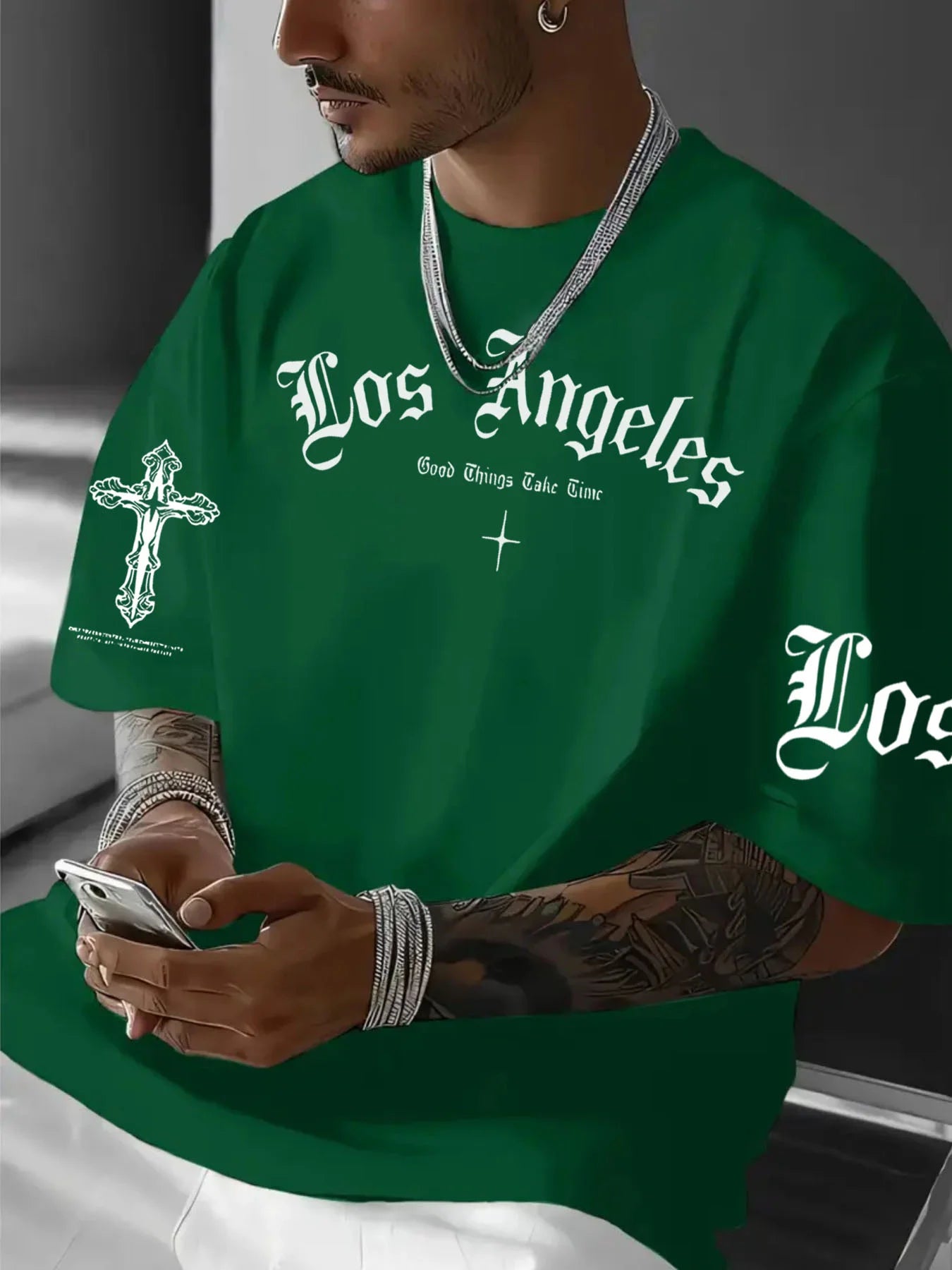 Men's Summer Letter Tee