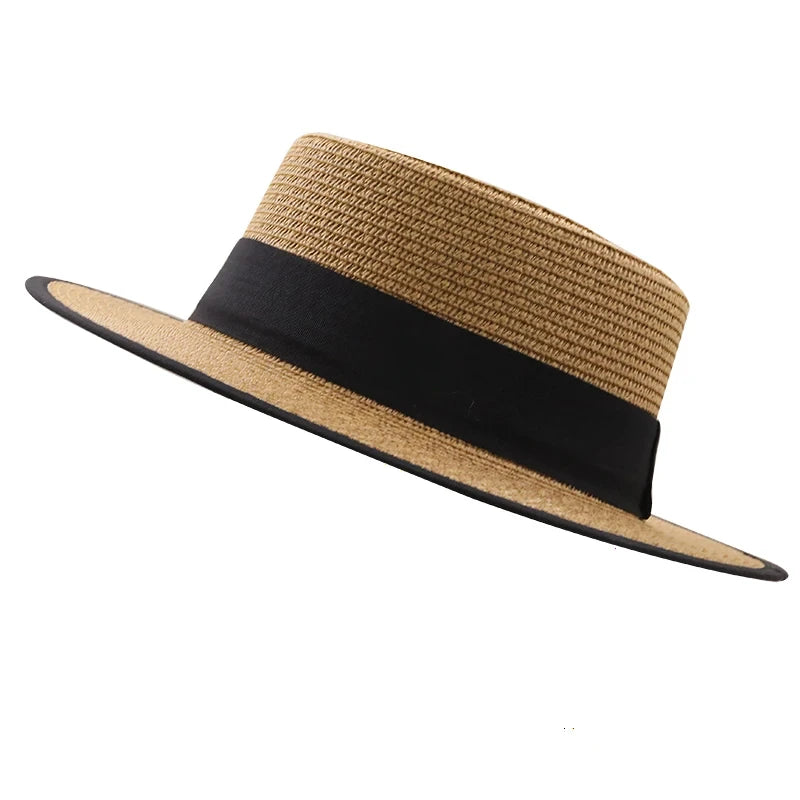 Ribbon Straw Sun Hat
