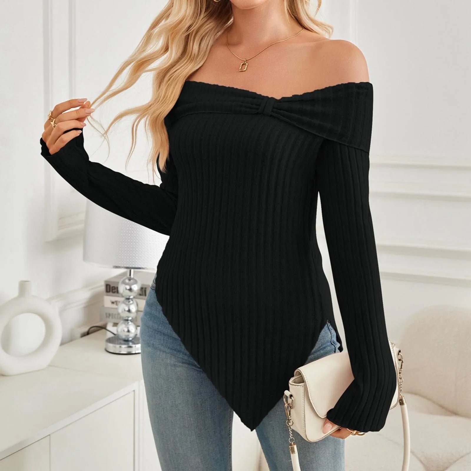 Irregular Knit Sweater