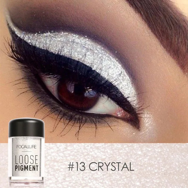 18-Color Glitter Eyeshadow Waterproof Shiny Crystal Eye Makeup