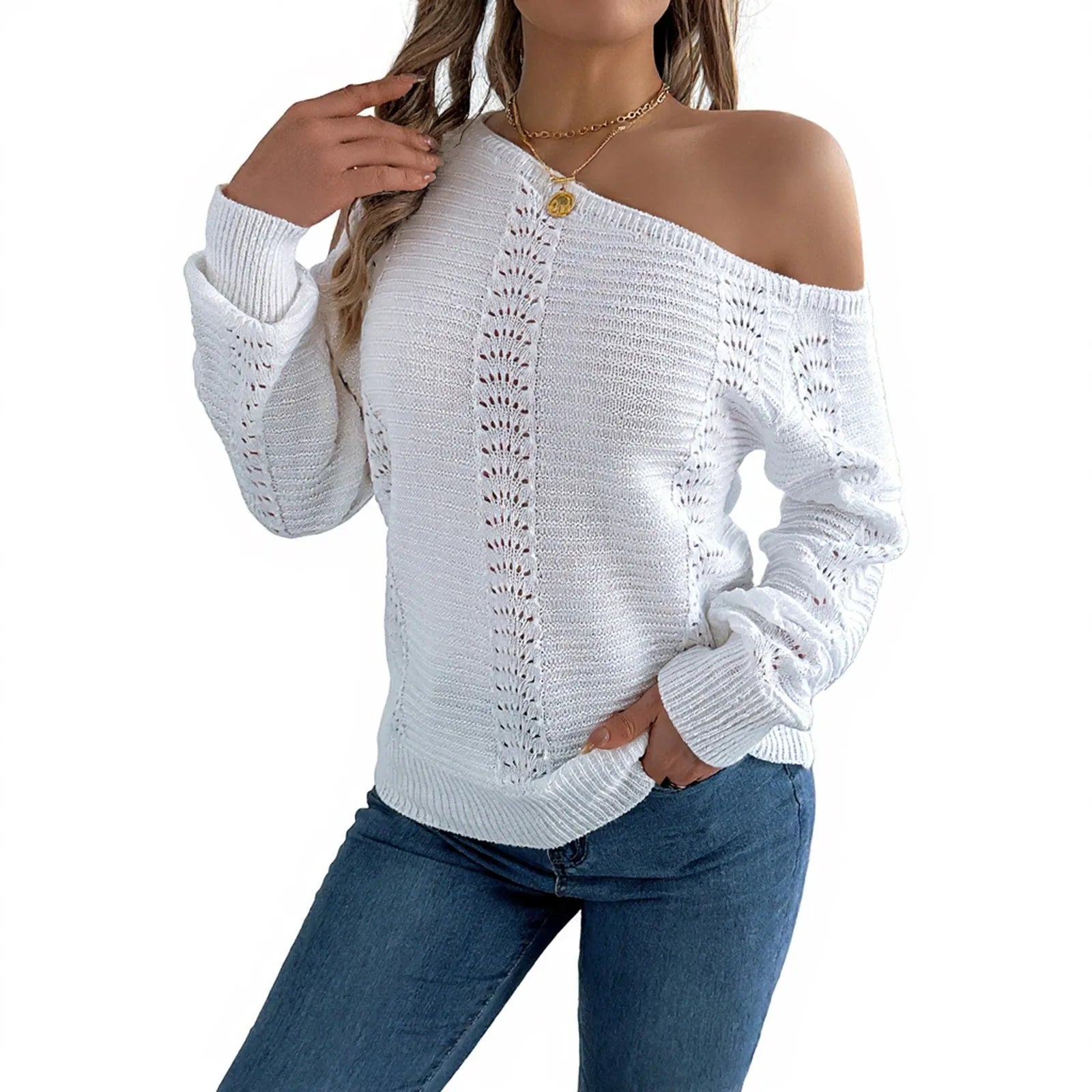 Off Shoulder Pullover
