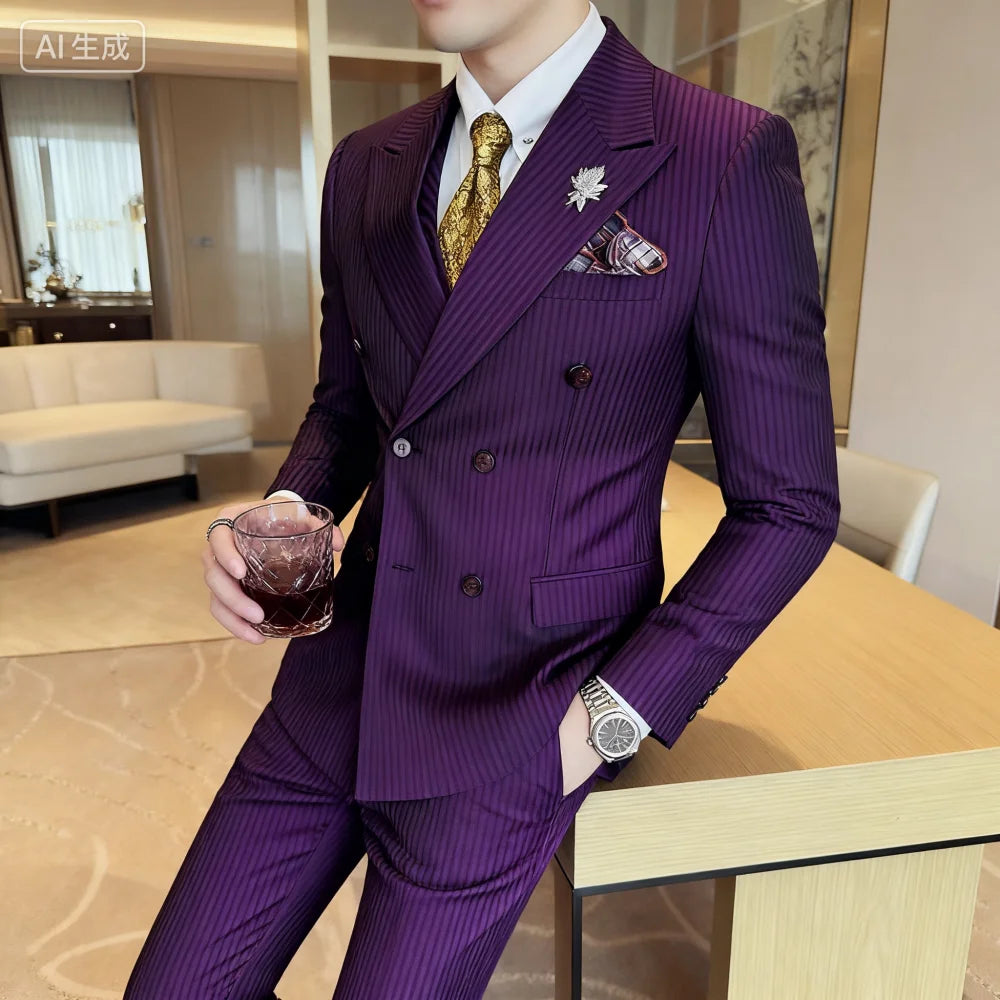 Men's Striped Suit
