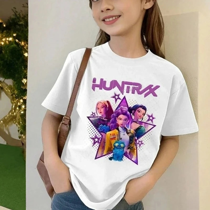Kpop cartoon girls tee