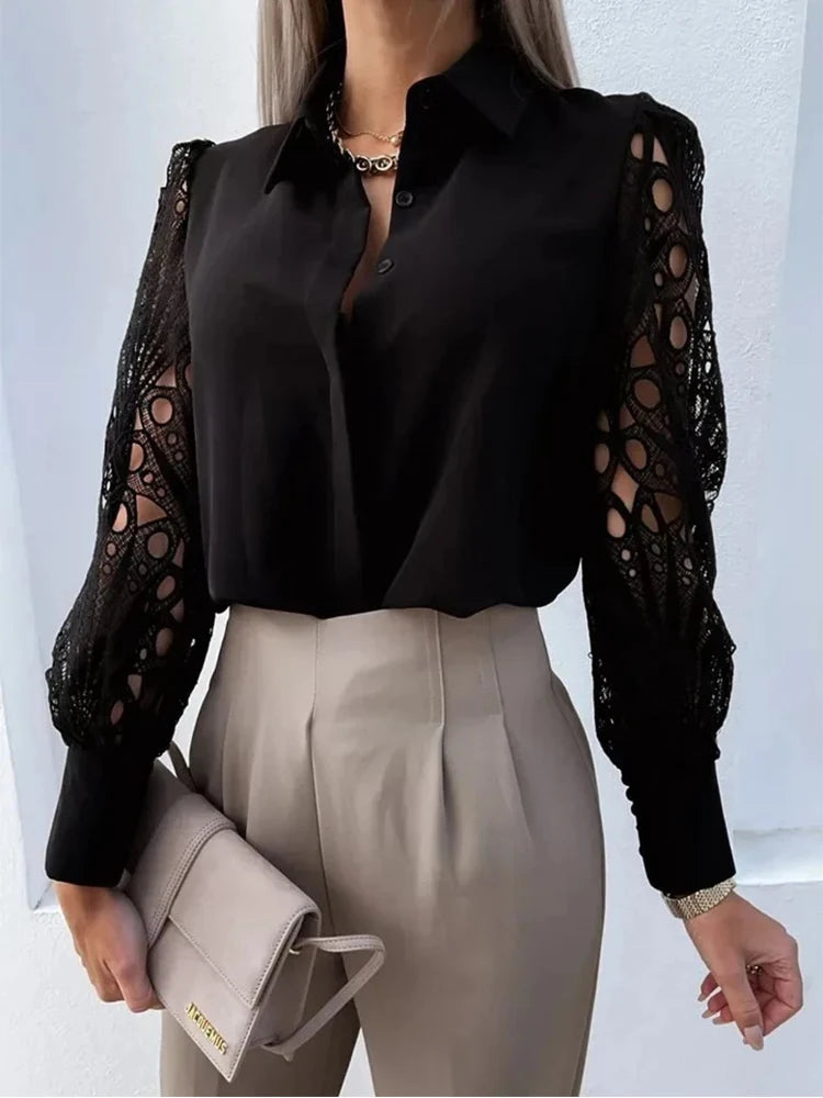 Lace Sleeve Blouse