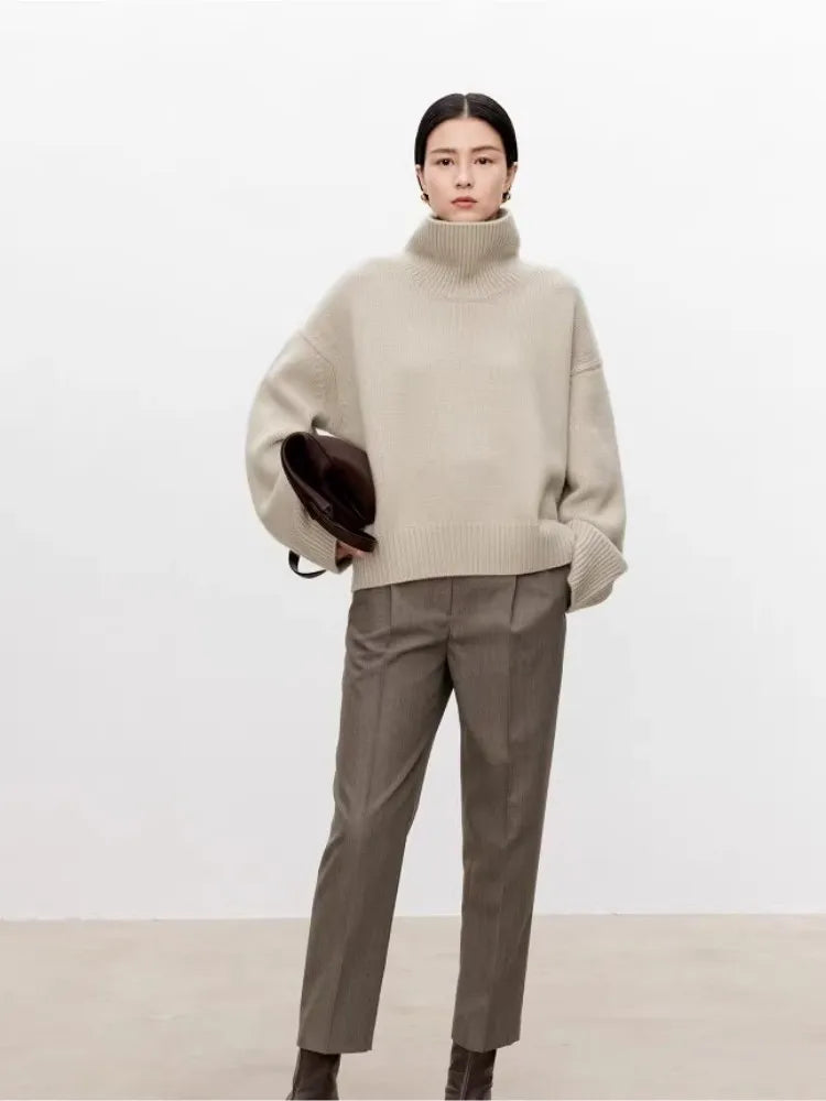 Women’s 100% Pure Cashmere Turtleneck Sweater