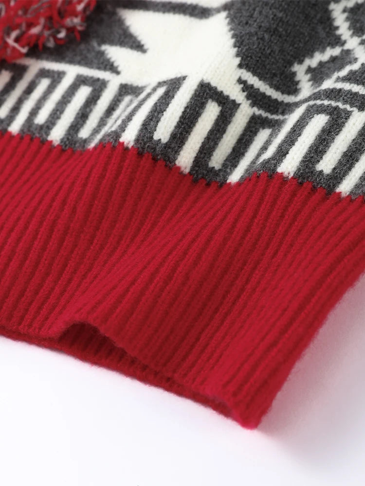 Patchwork Jacquard Cardigan