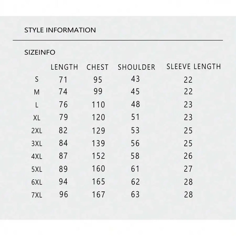 Size guide for Men's Boxy Crop T-Shirt