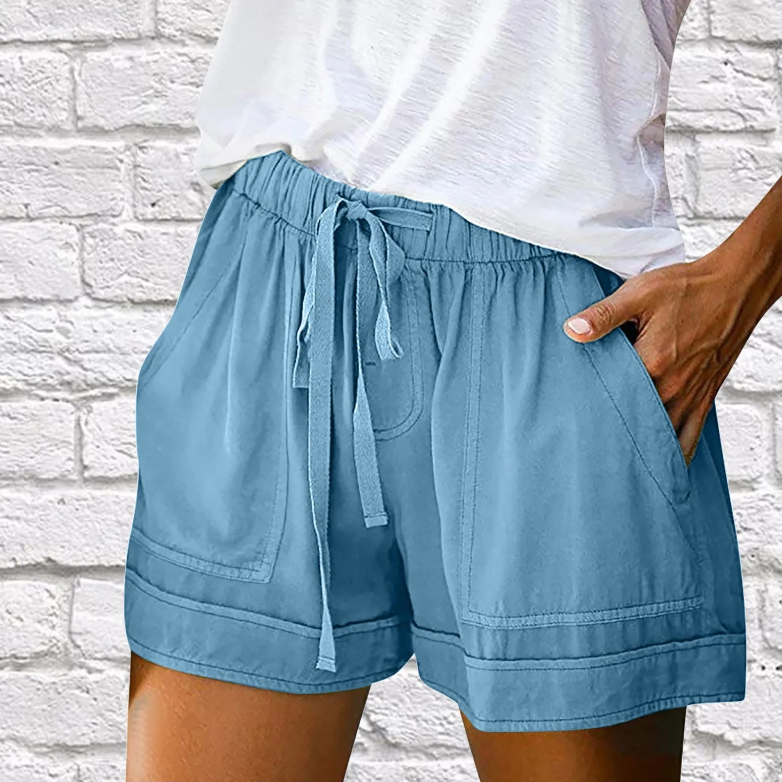 Loose Solid Color Shorts