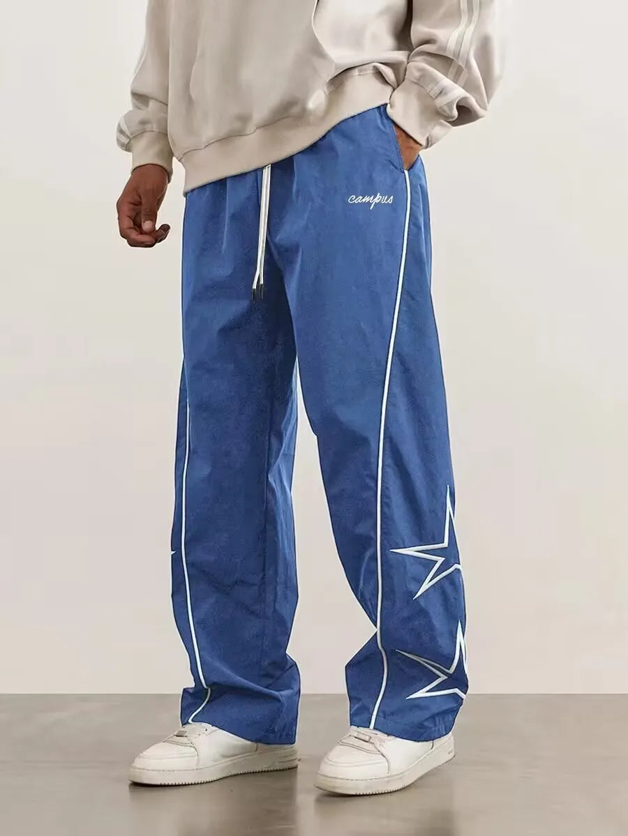 Red Embroidered Pants