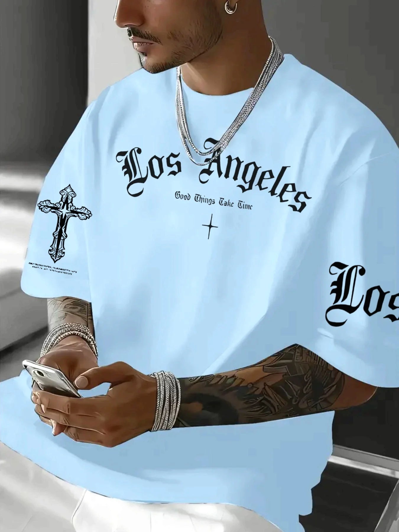 Men's Summer Letter Tee