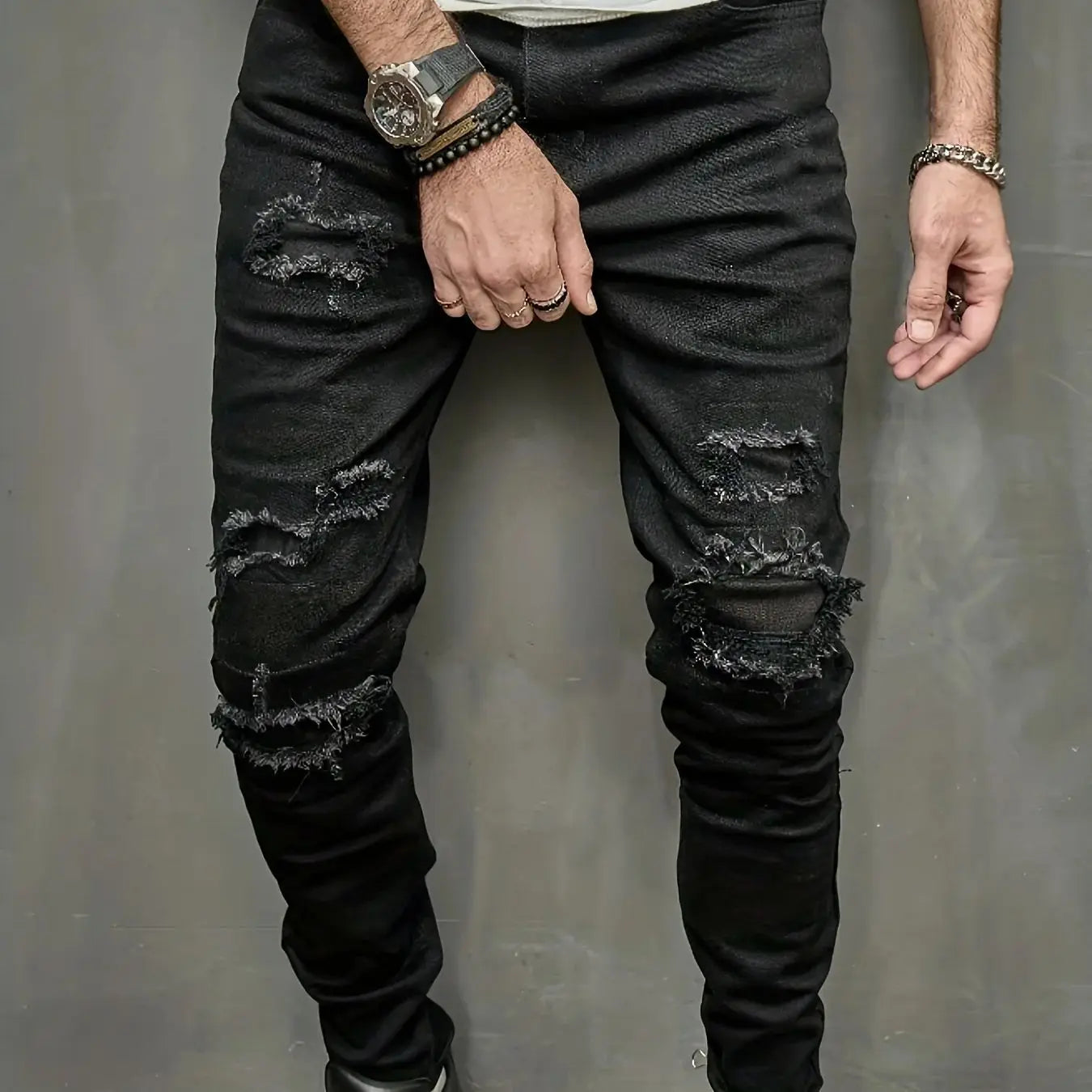 Men's Slim Ripped Jeans