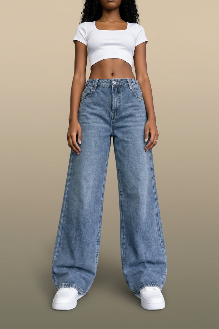 Teen Girls Straight Leg Denim Jeans