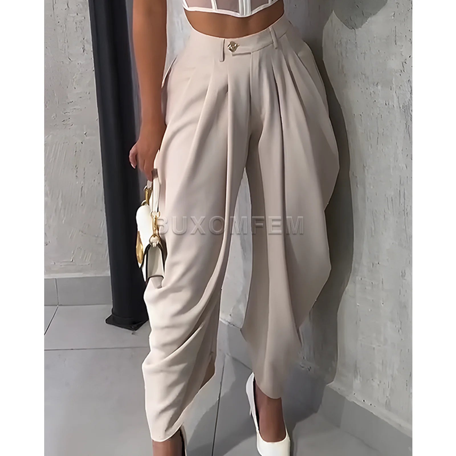 Pleated Loose Pants