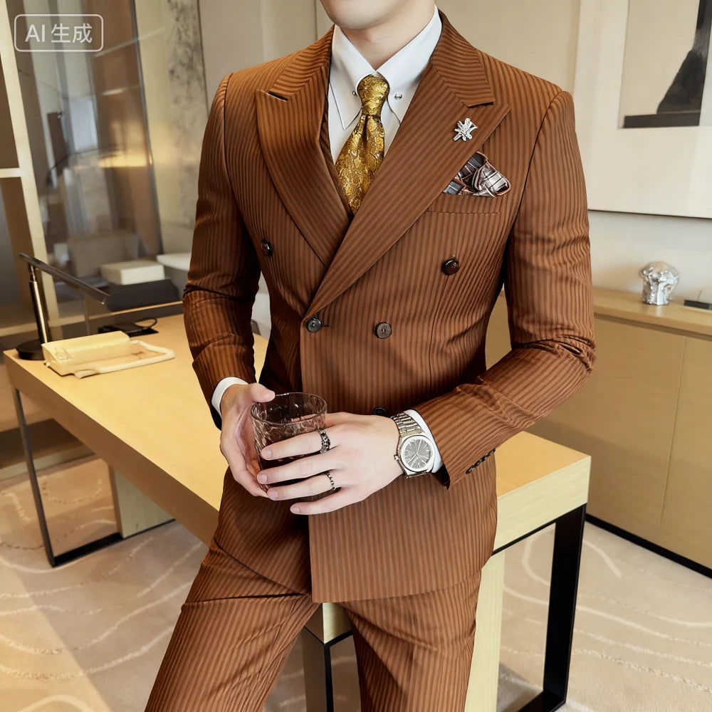 Men's Striped Suit