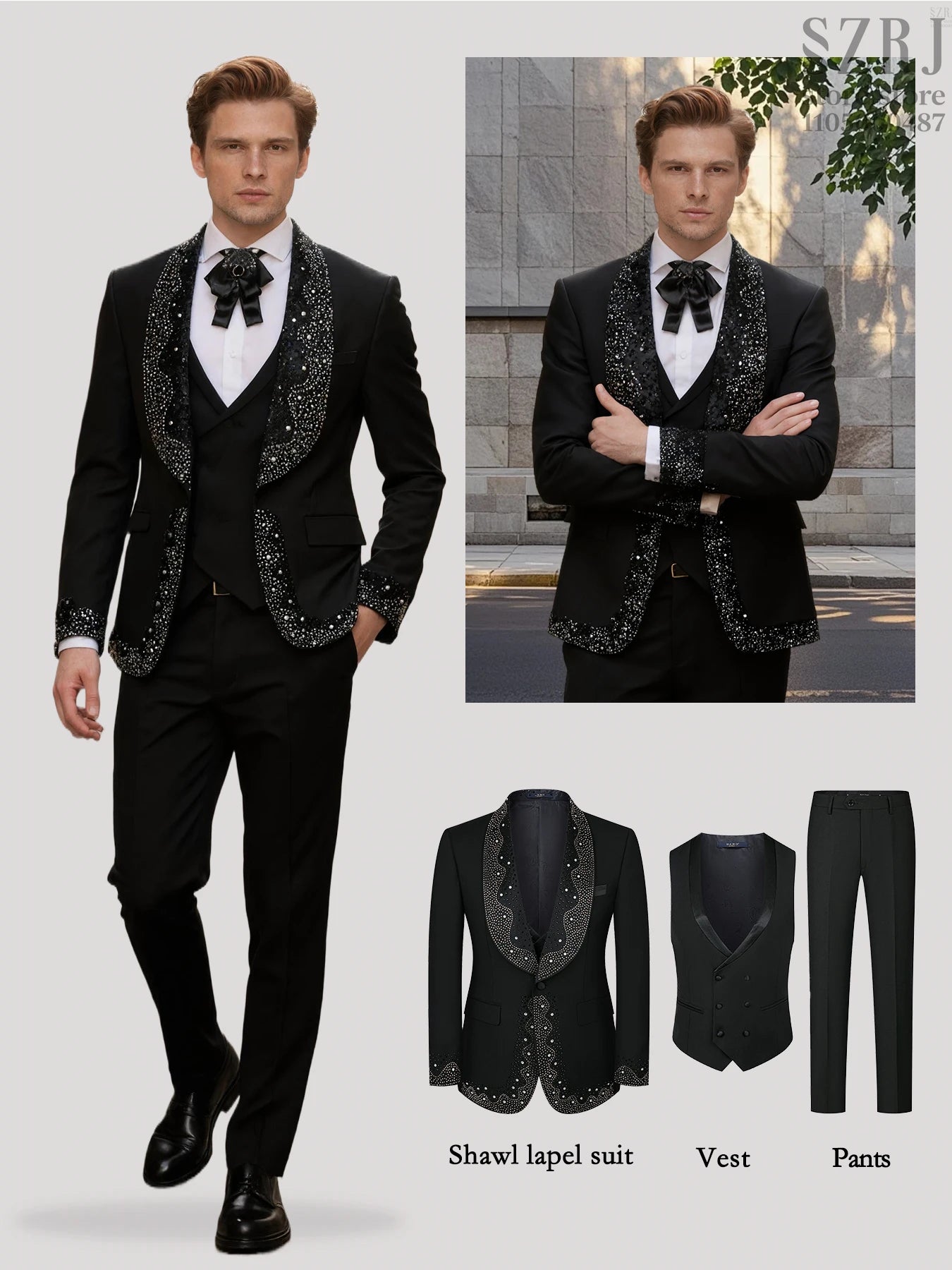 Three Piece Suit Set