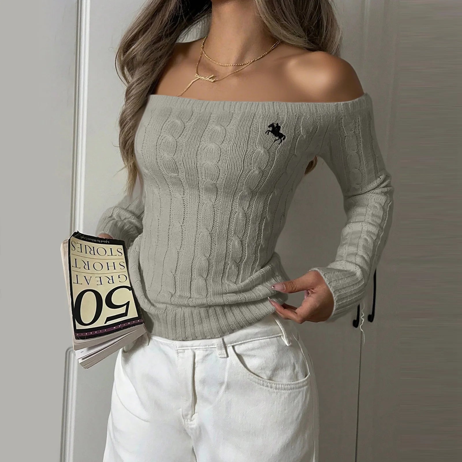 Off Shoulder Sweater