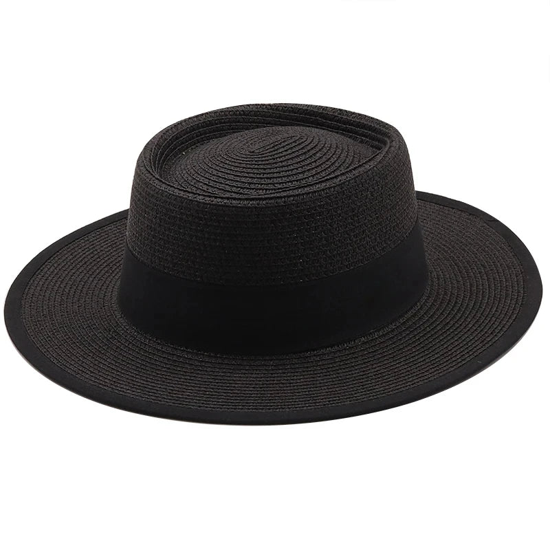 Ribbon Straw Sun Hat