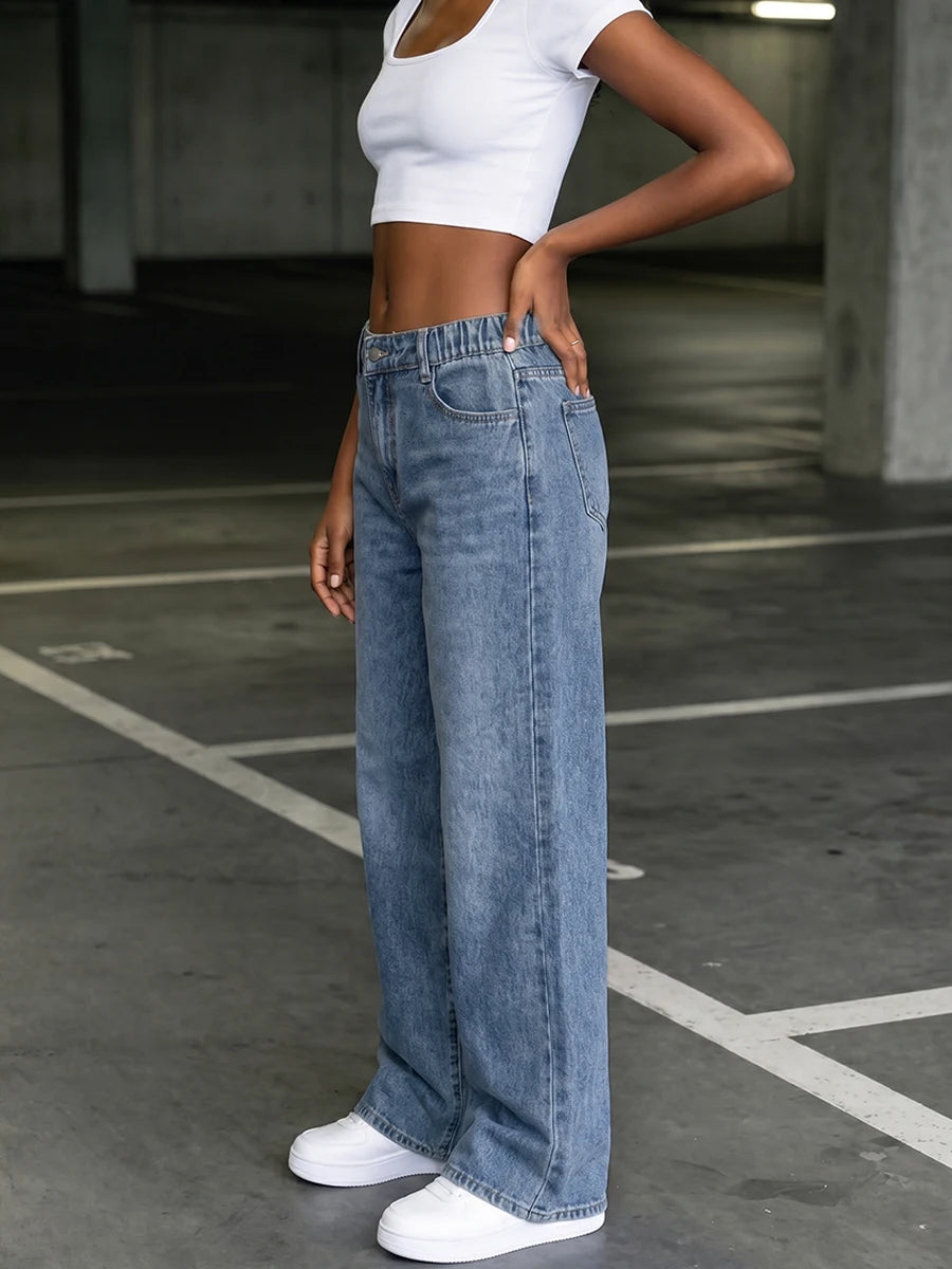 Teen Girls Straight Leg Denim Jeans