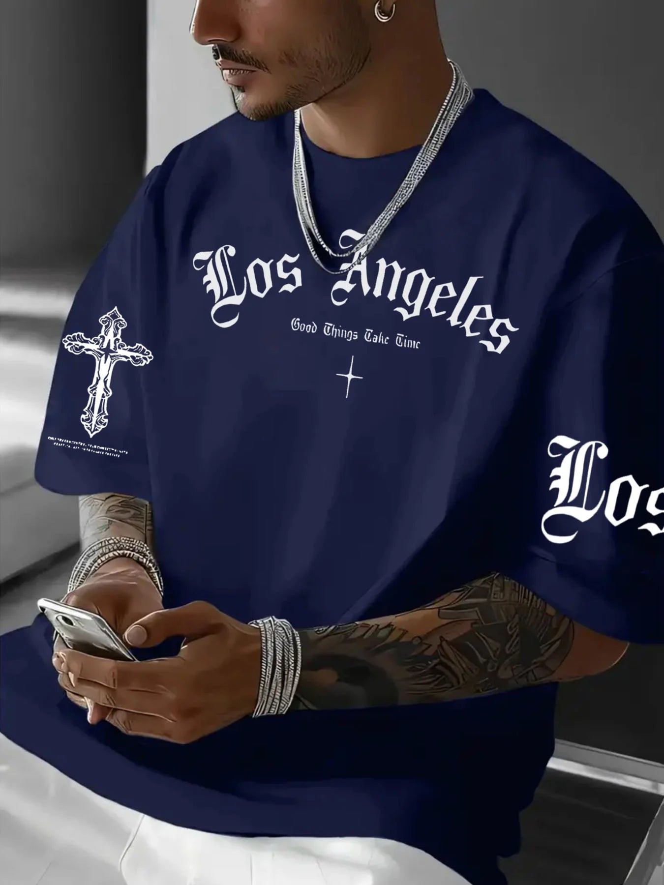 Men's Summer Letter Tee